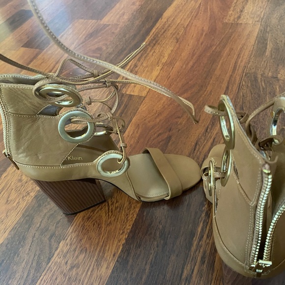 Calvin Klein Block Heel Sandals - Picture 3 of 5